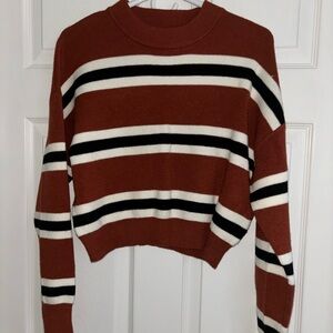 Striped Brown Cotton On Sweater